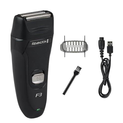 Remington F3 Style Series Foil Shaver for Men, Flexing Blades for Close and Comfortable Shave, Cordless Electric Rechargeable Razor.