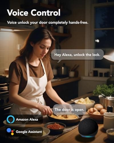 Devo G1 Video Smart Lock with Camera&Doorbell,6-in-1 Keyless Entry Door Lock with App Remote,Fingerprint ID,Auto Locks,Built-in Wi-Fi Smart Deadbolt for Front Door,Easy Install,Waterproof,BHMA Grade 3 8