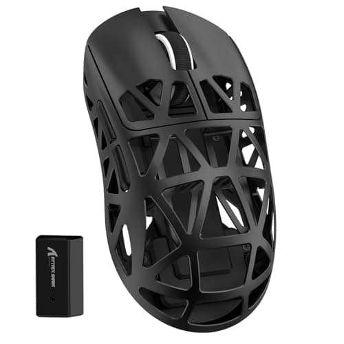 ZIYOU LANG Attack Shark R2 Wireless Gaming Mouse, Superlight Magnesium Alloy, PAW3950 42000 DPI Optical Sensor, 8000Hz Polling Rate, 2.4G/BT/Wired Programmable Mice for Win Mac Gamer (Black)