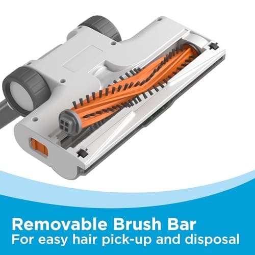 BLACK+DECKER POWERSERIES+ 20V MAX Cordless Stick Vacuum Cleaner with LED Floor Lights, Bagless, Lightweight, Cordless Vacuum Cleaners for Home, Up to 44 Minutes, Powerful Suction, Gray (BHFEA520J) 5