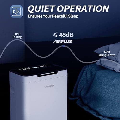 AIRPLUS 1,500 Sq. Ft Dehumidifier for Basement, 30 Pints Powerful Dehumidifier for Home, Large Rooms, Bedrooms, Sufficient Capacity Water Tank with Drain Hose (AP2011N) 5