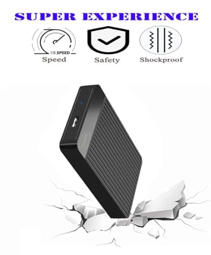 Tianken 1TB Ultra Slim Portable External Hard Disk Drive 2.5'' USB 3.0 HDD Storage for Mac, PC, Laptop, PS4, Xbox one 6