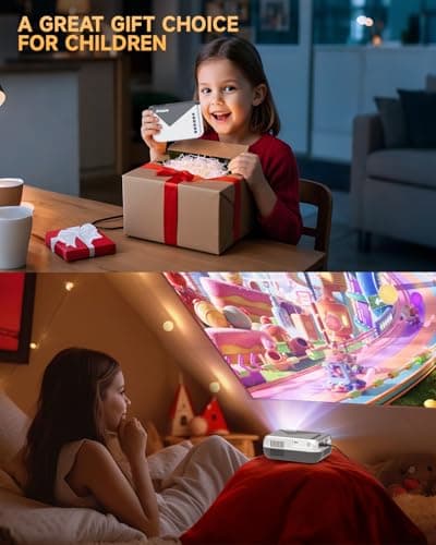 Antmap Mini Projector for iPhone, Outdoor Projector with WiFi and Bluetooth, Movie Projector Outdoor with Speaker, HD 1080P Support Mini Portable Projector, Projectors for Phone/HDMI/USB/TV Stick 6