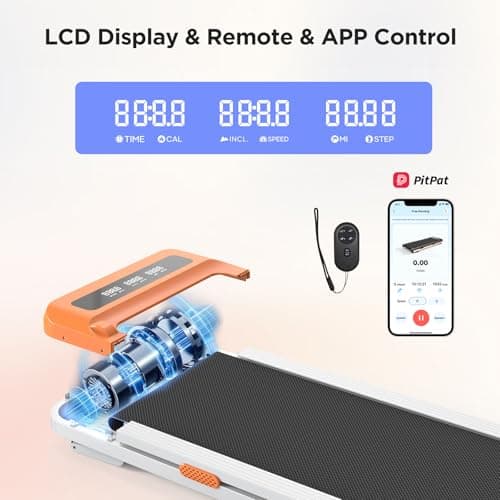 MJWW Walking Pad with Incline, 6% Manual Incline Under Desk Treadmill 3-in-1 for Home Office, Walking Pad Treadmill with 2.5HP Quiet, LED Display & 300LB Capacity 5