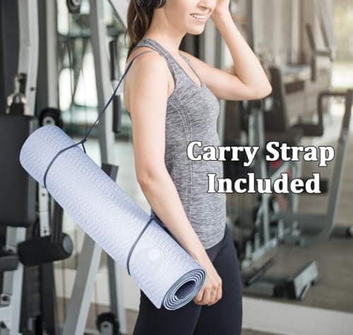 IUGA Yoga Mat Thick Non Slip Anti-tear Pilates Mat Eco Friendly Hot Yoga Mats for Workout & Exercise(72"x 24"x 6mm) 5