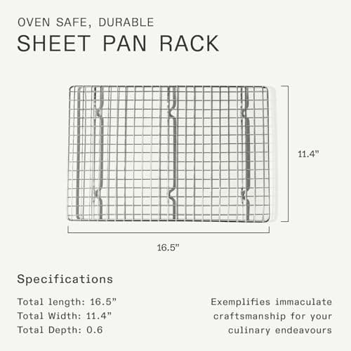 Made In Cookware | Half Sheet Pan Rack | Chrome Coated Stainless Steel | Bakeware Cooling Racks 5