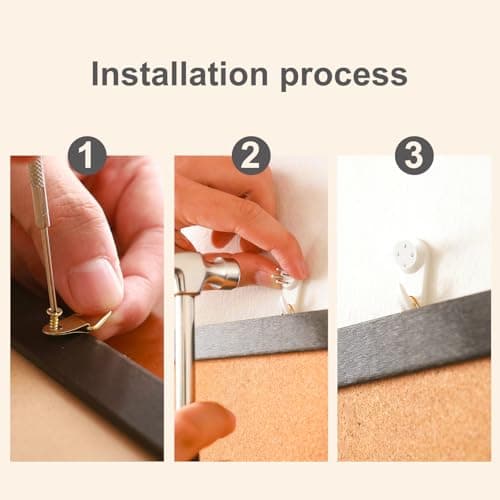 Starhali 24x36 Inch Cork Bulletin Board for Wall with Black Wood Frame | Modern Pin Board for Office & Home | Includes 20 Push Pins & Mounting Hardware 7