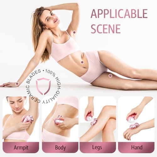 Electric Razors for Women Legs Rechargeable Body Shaver 5