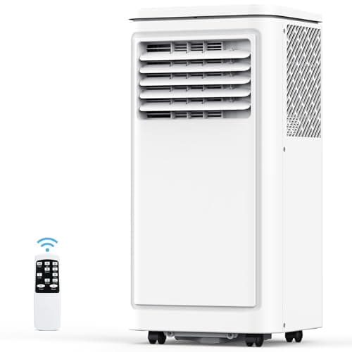 COWSAR 8000 BTU Portable Air Conditioners, Portable AC Cool up to 350 Sq.Ft, 4 Modes Room Air Conditioner with Remote/LED Display/24Hrs Timer/360° Wheels/Installation Kits, Ideal for Home/Office 8