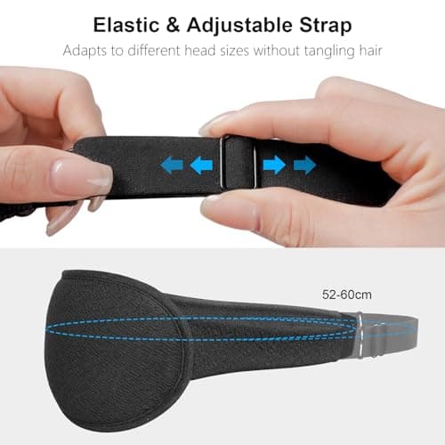 Gritin 100% Blackout Sleep Eye Mask for Women Men, Zero Pressure Sleeping Mask - Ergonomic Design 3D Cutout Eye Movement and Eyelash Friendly Night Blindfold, Ultra Soft Comfortable for Sleeping 7