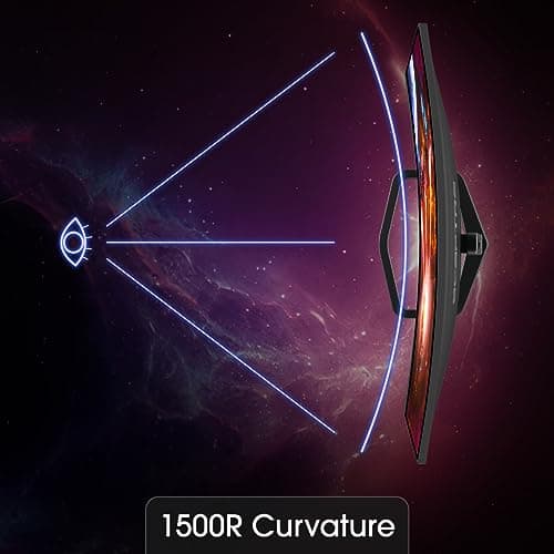 Sceptre New 27-inch Curved Gaming Monitor FreeSync 240Hz Plus DisplayPort HDMI 1ms 99% sRGB Build-in Speakers, R1500 Machine Black 2025 (C275B-FWT240 Series) 7