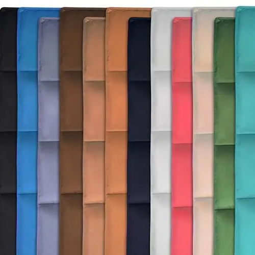 Superior Classic All-Season Reversible Down Alternative Comforter, Comfy, Fluffy, Cozy, Lightweight, Decorative, Duvet Insert, Plush, Oversized Bedding Essential, Box Quilt Design, Twin, Turquoise 9