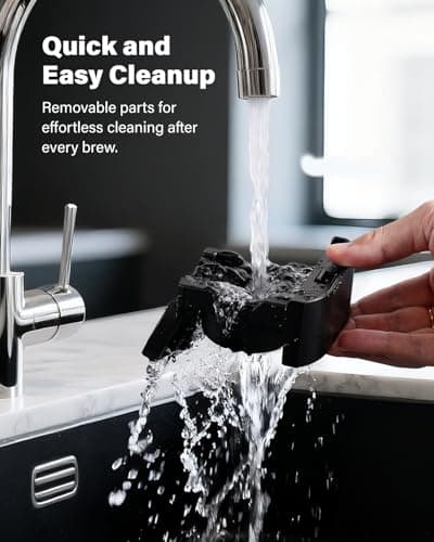 KIDISLE 20 Bar Espresso Machine, Compatible with Nespresso Original & Dolce Gusto Capsules, Ground Coffee & ESE Pods, 47.3oz Tank, One-Touch Boil, Smart Controls, Drip Tray & Storage 6