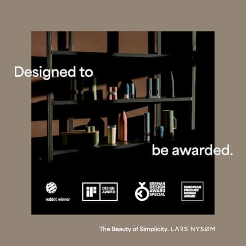 LARS NYSØM Bread Box I Metal Box for long lasting freshness I Bread Bin with bamboo lid usable as cutting board I 13.4x7.3x5.3In (Ash Gray) 7