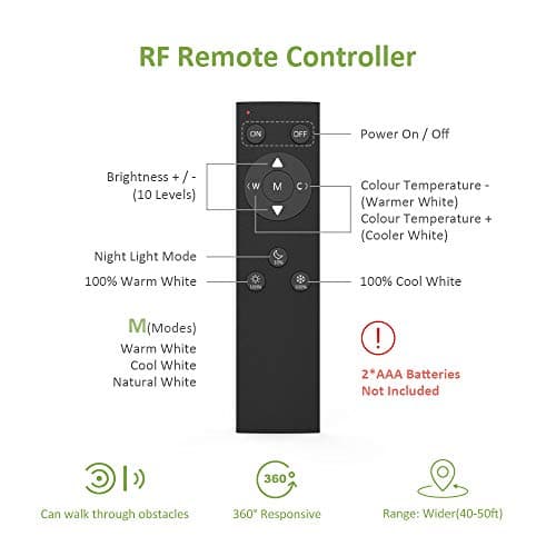NOVOSTELLA 20ft Tunable White LED Strip Light kit Dimmable 3000K-6500K 24V LED Tape Light with Remote Flexible Rope LED Ribbon for Bedroom Home Lighting Mirror Kitchen Bar Cabinet Daylight Warm White 6