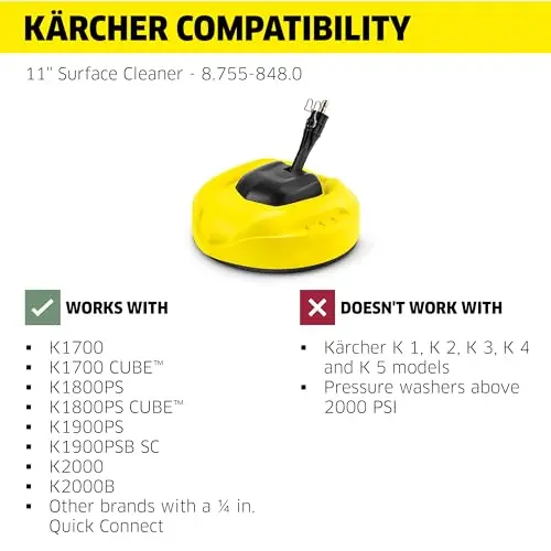 Kärcher Surface Cleaner for Pressure Washers, 2000 PSI - Quick-Connect 7