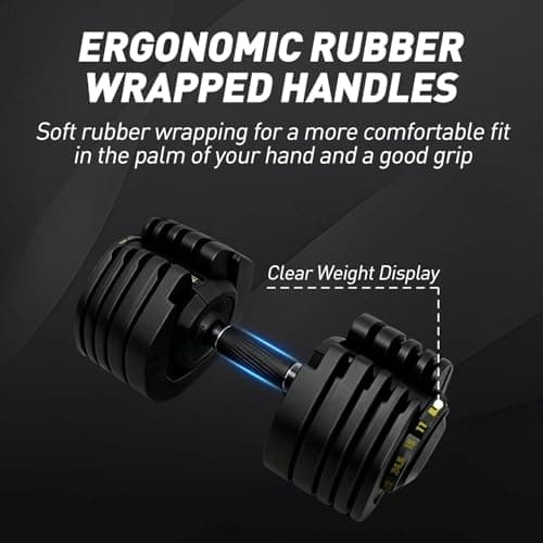 Adjustable Dumbbell Set of 2, 65 lb/95 lb Single Weight, 15-in-1, Fast Adjust Weight Handle, Quick-Lock Adjustable Dumbbell Series for Full Body Workout (95 LB Each (Pair)) 5
