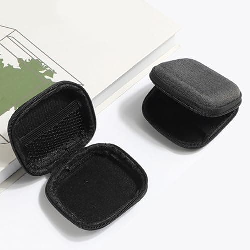 Futanwei Compatible for QXQ J55 Wireless Earbuds Case Bluetooth Headphones J55 Case - Carrying Headphone Case - EVA Earbuds Case - Full Body Rugged Case - Small Storage Bag with Mesh Pocket, Grey 6