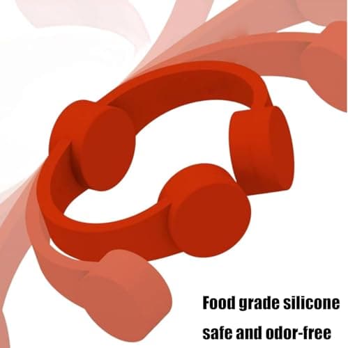 ZENKLET Air Fryer Magnet Silicone Buckle for Holding Down, Air Fryer Magnets for Parchment Paper, Food-Grade, Heat-Resistant,Quick-Attach Design for Secure Cooking-4SET 3