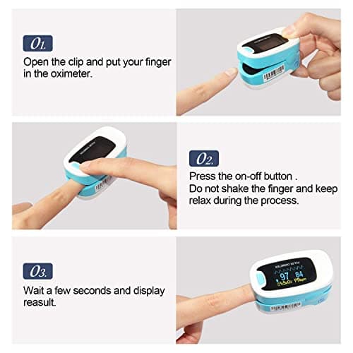 CONTEC CMS50NA Pulse Oximeter SpO2 and PR Value Waveform Blood Oxygen Neck/Wrist Corda 7