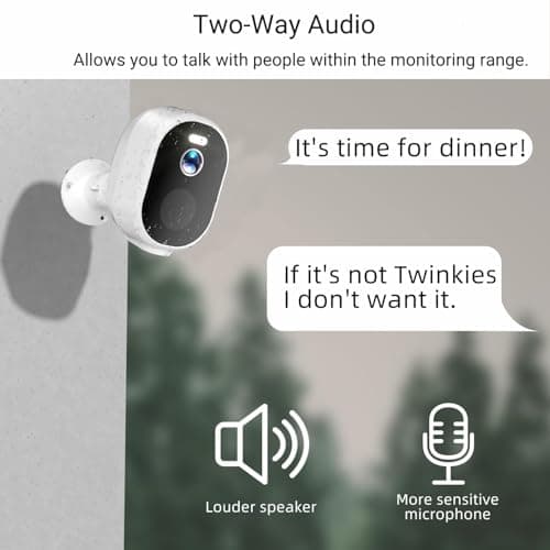 Rraycom 5G/2.4Ghz WiFi Security Cameras Wireless Outdoor, 2K Battery Powered Cameras for Home Security with AI Motion Detection,Spotlight,Color Night Vision,2-Way Audio,Waterproof,Work w/Alexa 6