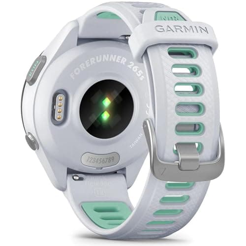 Garmin Forerunner 265S GPS Smartwatch Whitestone/Neo Tropic, 010-02810-04, Bundle with 2 YR CPS Enhanced Protection Pack (Renewed) 8