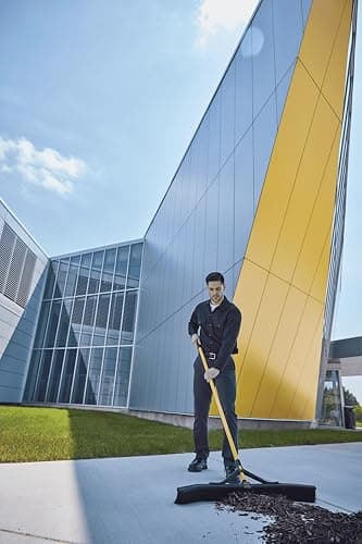 Rubbermaid Commercial Products Maximizer 36" Push to Center Push Broom Polypropylene Fill Black Angled Sides Medium Bristles for Indoor/Outdoor Multi-Surface Use 5