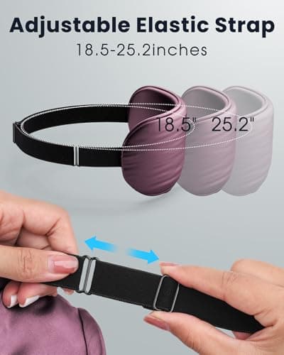 Azang Heated Eye Mask - Cordless Eye Mask for Dry Eyes, Eye Relief, Improved Sleep, Washable Eye Heating pad for Travel and with Replaceable Shell (Purple) 7