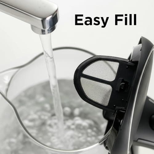 OVENTE Electric Kettle, 1.5L Borosilicate Glass Countertop Water Heater and Boiler for Coffee or Tea, BPA-Free, Auto Shut-Off, Boil-Dry Protection, Removable and Washable Spout Filter, Black KG83B 6