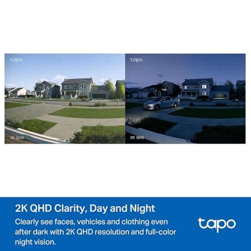 Tapo 2K+ Wired or Battery Powered Smart Video Doorbell with Chime - 180° Field of View, Person/Vehicle/Package Detection, Ring Call, 2-Way Audio, Subscription-Free Local Storage or Optional Cloud,D225 8