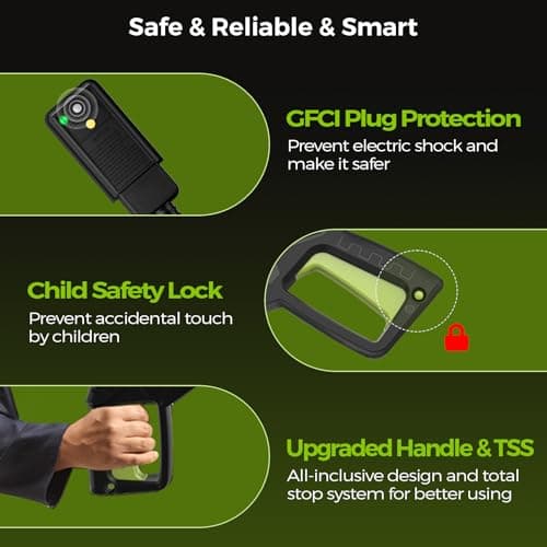 Himotor Electric Pressure Washer - 4000PSI 2.8GPM Electric Power Washer with 35ft Cord 26ft Hose, High Pressure Washers Includes 5 Nozzles, Foam Cannon for Cars, Homes, Driveways 7