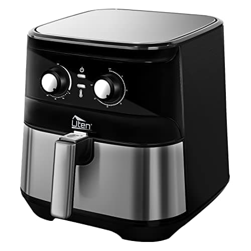 Air Fryer 5.8Qt/5.5L - Uten Electric Airfryer with Temperature Control, Timer, Non-Stick Fry Basket, 1700W High-power, Fast Oven Oilless Cooker, Dishwasher Safe - A Great Kitchen Assistant