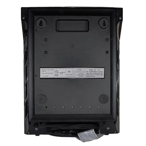 Heat Storm Wave Floor to Wall Infrared Space Heater with Attachable Feet, Remote Control, Built in Thermostat, 500-1000 Watts, 13x4x17 in, With Feet 4