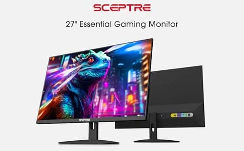 Sceptre New IPS 27-inch Prime Gaming Monitor 100Hz DP HDMI USB Type C, Build-in Speakers Machine Black 2026 (E275W-FP100T Series) 5