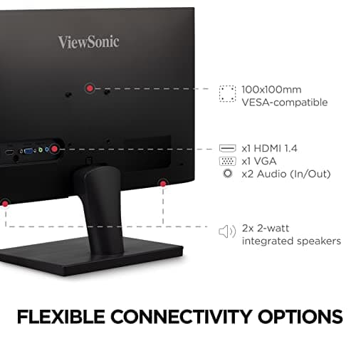 ViewSonic VS2447M 24 Inch 1080p Monitor with 100Hz, FreeSync, Thin Bezels, Eye Care, HDMI, VGA Inputs for Home and Office 5