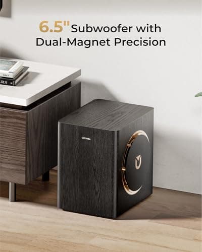 ULTIMEA Skywave X40 5.1.2ch Sound Bar for Smart TV w/Dolby Atmos, Wireless Surround Sound System for TV, 530W Soundbar with Wireless Subwoofer, GaN Amplifier, 4K HDR Pass-Through, HDMI eARC, BT 5.4 6