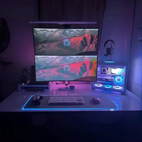 Kado Dual Gaming Monitor Setup - 2-Pack 30" Curved 1800R 21:9 Ultrawide 2560x1080 200Hz 1ms Computer Monitor, Stacked Gaming Setup AMD FreeSync Premium, VESA Mount HDMI DisplayPort Built-in Speakers 5