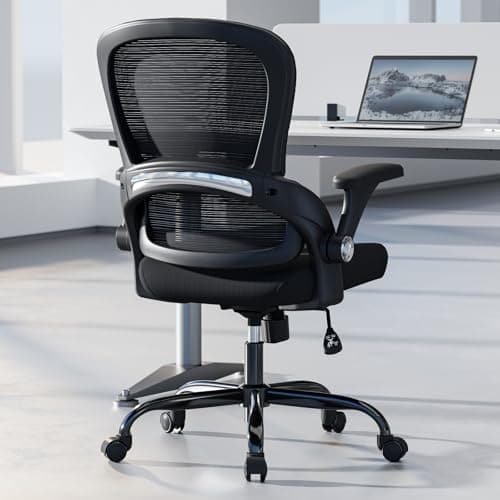TRALT Office Chair - Ergonomic Office Chair with Back Support, Home Office Desk Chairs, 330lbs Wide Seat Big and Tall Office Chairs, Comfy Desk Chair for Work, Study, Office, Gaming (Black)