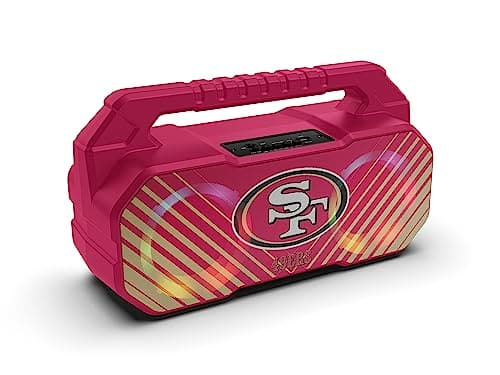 SOAR NFL Wireless Boombox Speaker, San Francisco 49ers