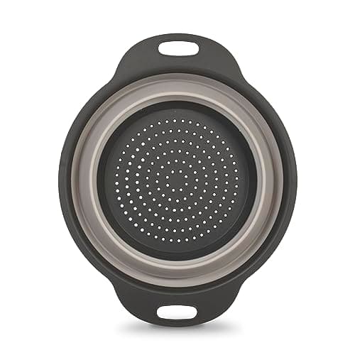 Glad Collapsible Colander Strainer - 2L | Small Pasta Drainer for Kitchen, Vegetables, and Fruit | Round Plastic Foldable Draining Basket for Easy Storage 6