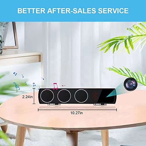 AUCORUNVO 1080P HD Security Camera Bluetooth Speaker - WiFi Camera for Indoor Home Security - Supports WiFi and Bluetooth connectivity. 7