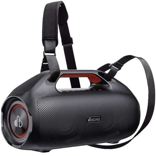 DBSOARS Portable Bluetooth Speaker,100W Powerful Sound with EX-BASS, IPX7 Waterproof,30H Playtime, Bluetooth 5.3&TWS, Big Subwoofer Speaker with Carrying Strap for Party, Pool, Camping, Backyard