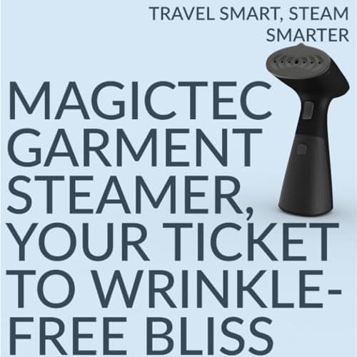 Travel Garment Steamer, Handheld Steamer for Clothes, Fast Heat-Up in 30 Seconds, 1000W Portable Steamer with 120ml Water Tank, Removes Wrinkles from Clothes, Garments, and Fabrics 8