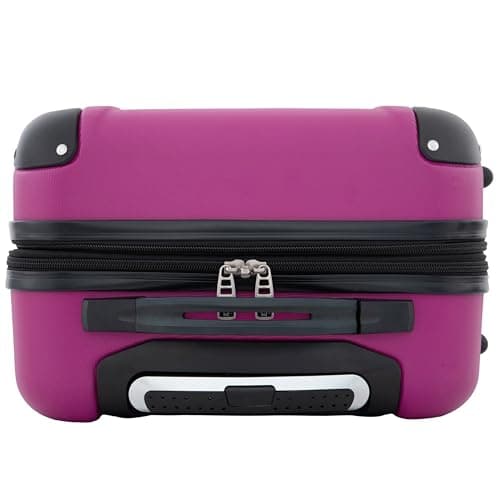 Travelers Club Chicago Hardside Expandable Spinner Luggage, Fuchsia, 22" Carry-On 7