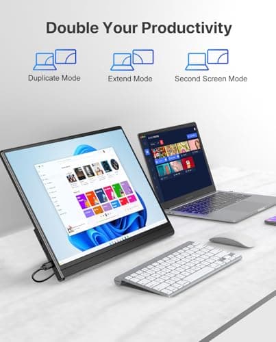 Newsoul 15.6-Inch Portable Monitor, FHD 1080P, Ultra-Slim and Lightweight, Self-Standing Design, VESA-Compatible, IPS Screen, USB-C/Mini HDMI Ports, Perfect for Gaming and Office Use 4