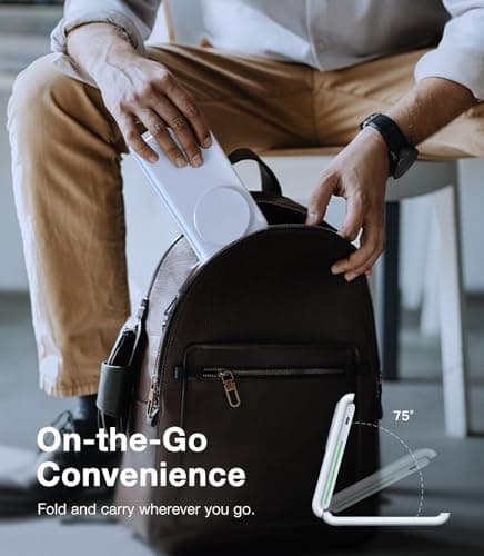 TORRAS 3 in 1 Charging Station with MagSafe Charger Stand, Cooling 15W Max Fast Charging, Foldable Wireless Charger for iPhone 15/14/13/12, Apple Watch S1-8/Ultra, AirPods(30W USB-C Charger Included) 5