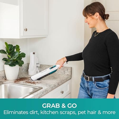 Kenmore HV3005 11.1V Brushless Cordless Handheld Vacuum Cleaner Lightweight Versatile and Portable Hand Vac Powerful Suction with 2-Speed Power Control for Pet Hair, One-Touch Empty for Car & Home 6
