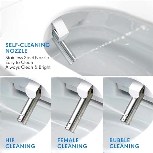 Bejoan Z1 Bidet Toilet Seat, Bidet Attachment for Toilet Warm Water, Elongated Heated Toilet Seat with Quite Close, Electric Smart Air Dryer, Customizable Washing Modes for Ultimate Comfort 7