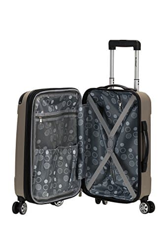 Rockland London Hardside Spinner Wheel Luggage, Silver, Carry-On 20-Inch 7