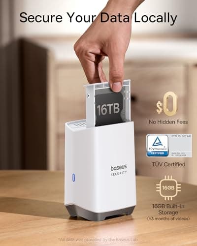 Baseus Solar Security Camera Wireless Outdoor, S1 Pro 2-Cam Kit, Forever Power with Auto Sunlight-Tracking System, Dual Camera with 3K Clarity, No Monthly Fee, 16TB Expandable Local Storage 5